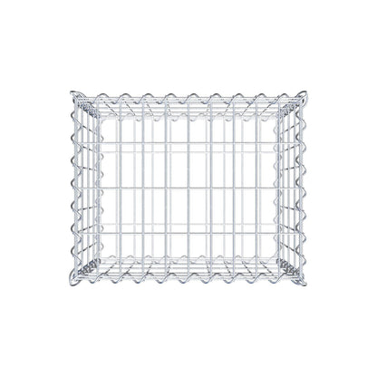 Gabion 50 cm x 40 cm x 40 cm (L x H x P), mailles 5 cm x 10 cm, spirale