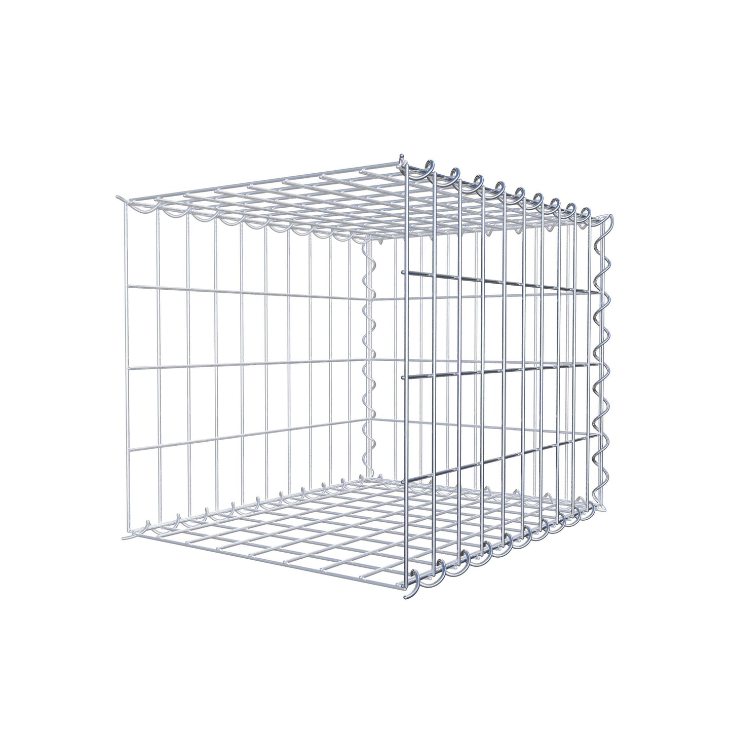 Opvokset gabion type 2 50 cm x 40 cm x 40 cm (L x H x D), maskestørrelse 5 cm x 10 cm, spiral