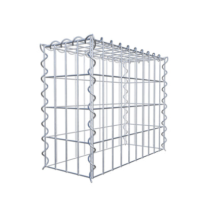 Add-on schanskorf type 3 50 cm x 40 cm x 20 cm (L x H x D), maaswijdte 5 cm x 10 cm, spiraalvormig