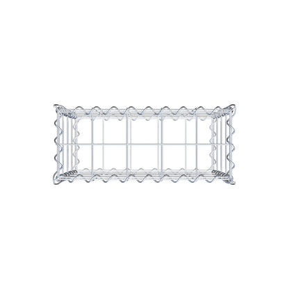 Gabion 50 cm x 40 cm x 20 cm (L x H x D), maskestørrelse 10 cm x 10 cm, spiral