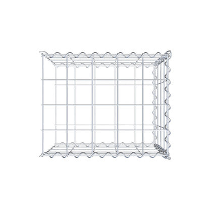 Gabion rapporté type 2 50 cm x 40 cm x 40 cm (L x H x P), mailles 10 cm x 10 cm, spirale