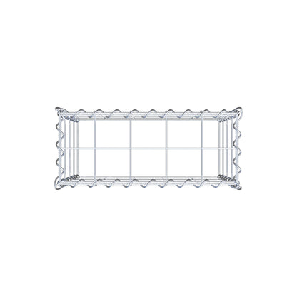 Gabion rapporté type 3 50 cm x 40 cm x 20 cm (L x H x P), mailles 10 cm x 10 cm, spirale