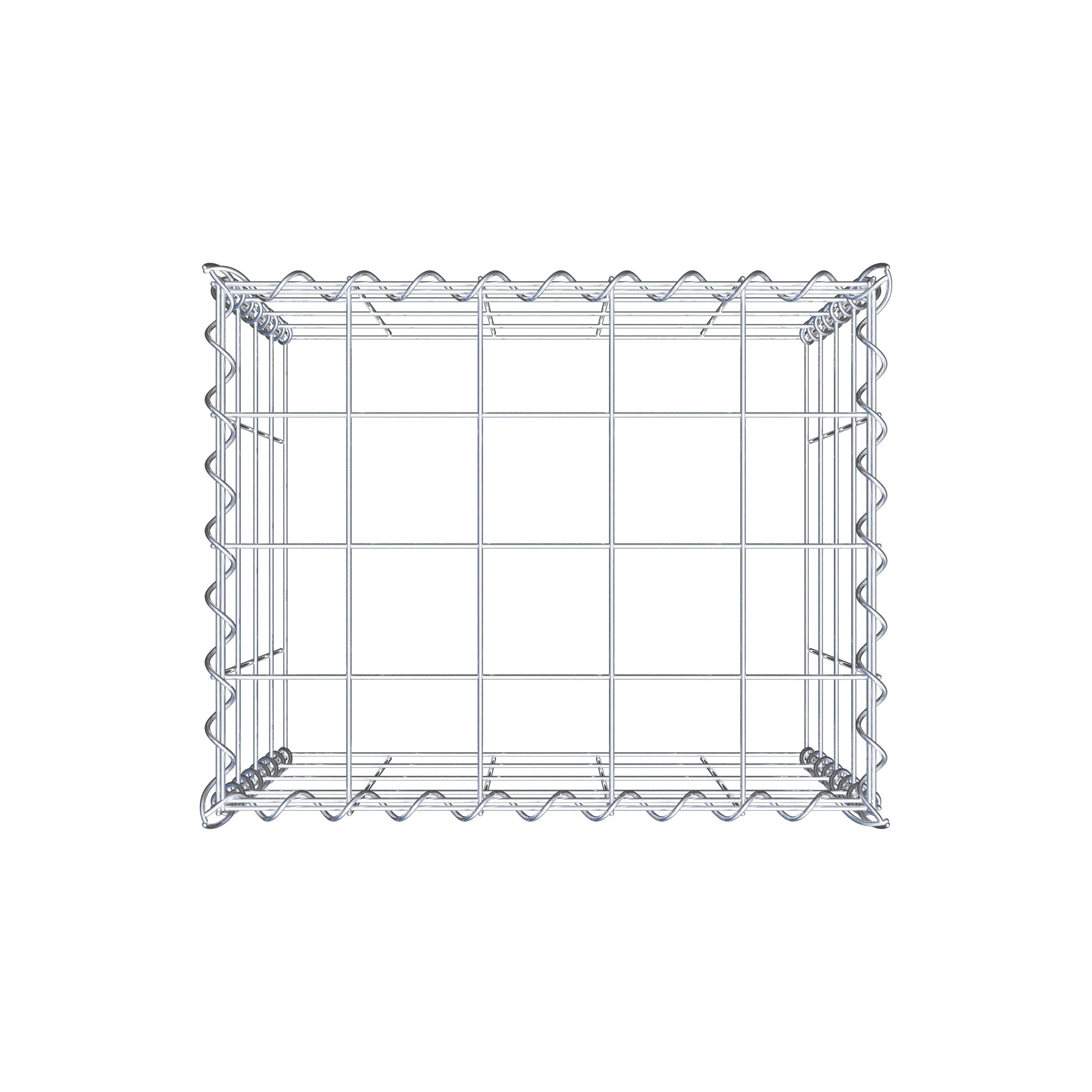 Gabião tipo 3 50 cm x 40 cm x 40 cm (C x A x P), malhagem 10 cm x 10 cm, espiral