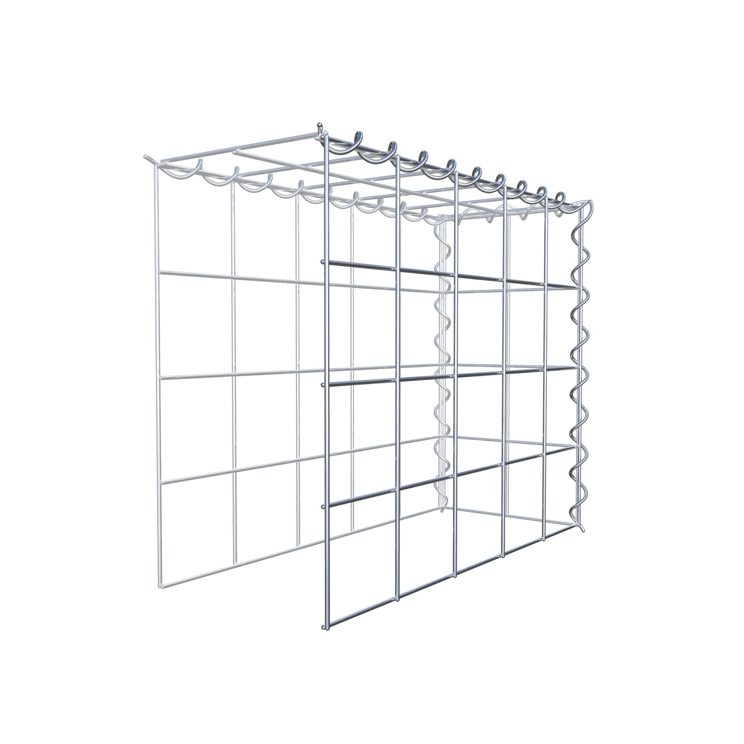 Gabion rapporté type 4 50 cm x 40 cm x 20 cm (L x H x P), mailles 10 cm x 10 cm, spirale