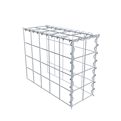 Gabion rapporté type 4 50 cm x 40 cm x 20 cm (L x H x P), mailles 10 cm x 10 cm, spirale