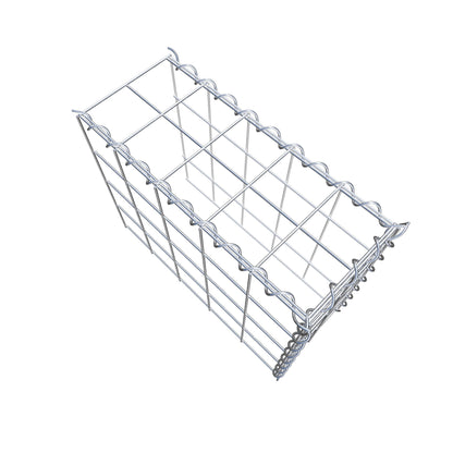 Gabion rapporté type 4 50 cm x 40 cm x 20 cm (L x H x P), mailles 10 cm x 10 cm, spirale