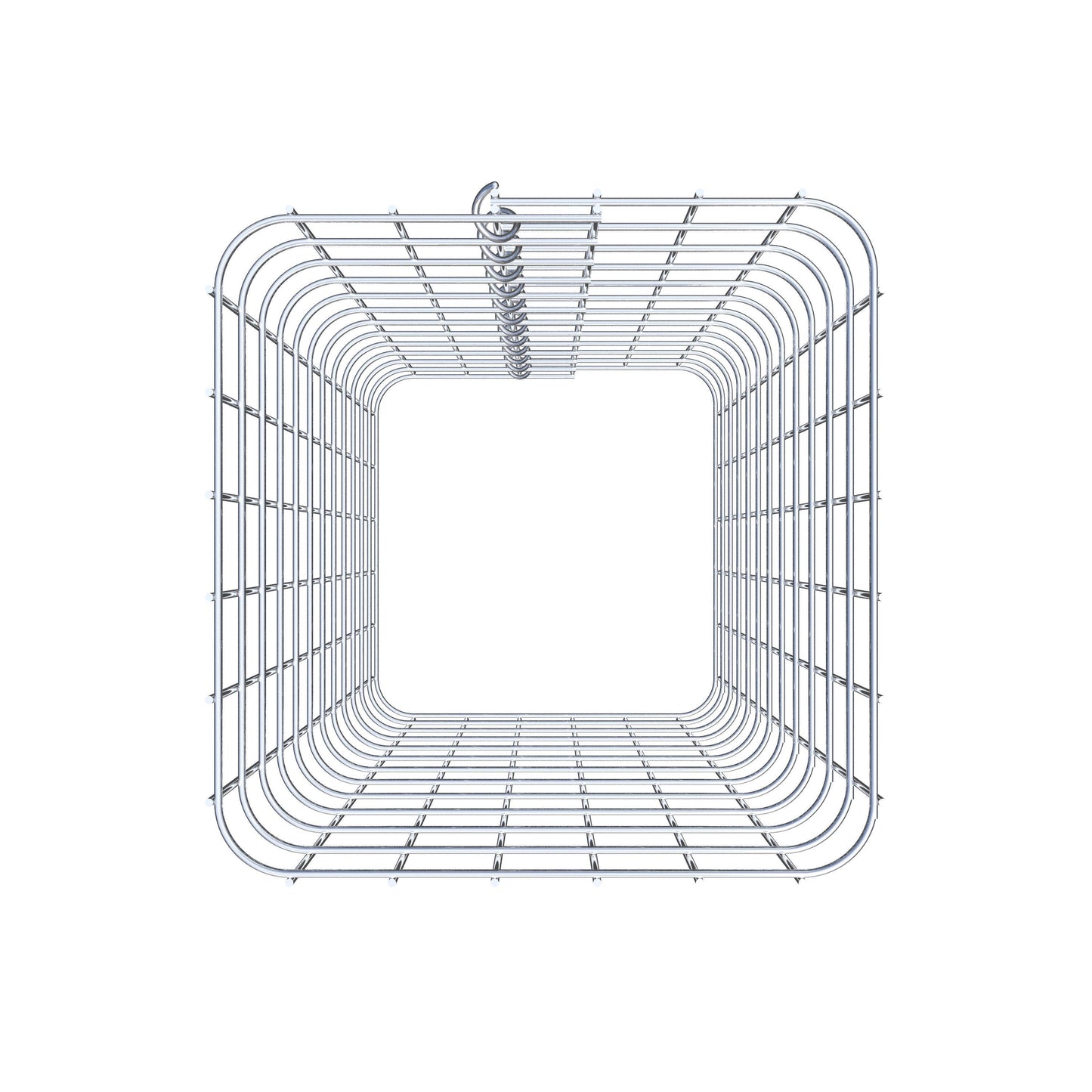 Coluna de gabião 32 x 32 cm MW 5 x 5 cm quadrado