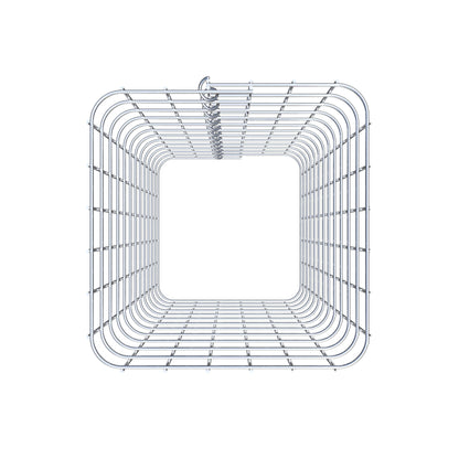 Coluna de gabião 32 x 32 cm MW 5 x 5 cm quadrado