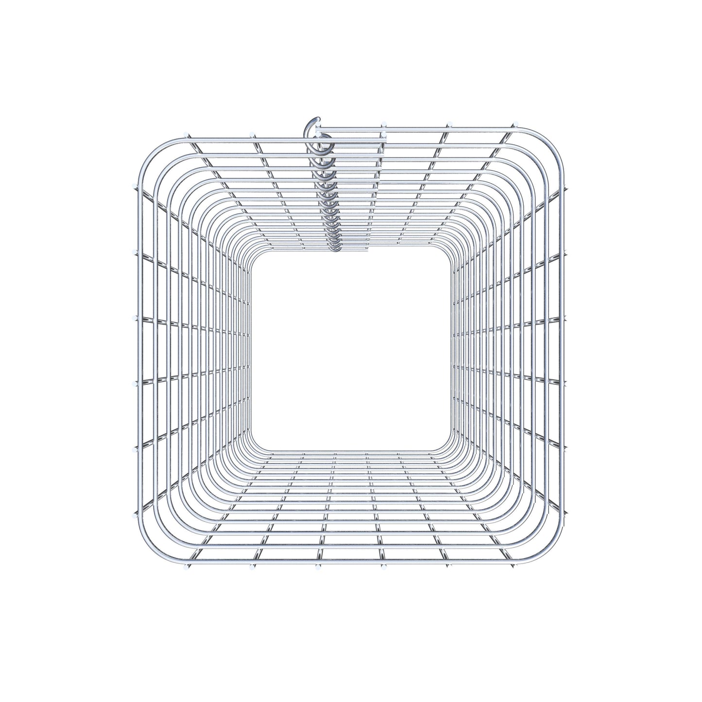 Coluna de gabião 32 x 32 cm MW 5 x 5 cm quadrado