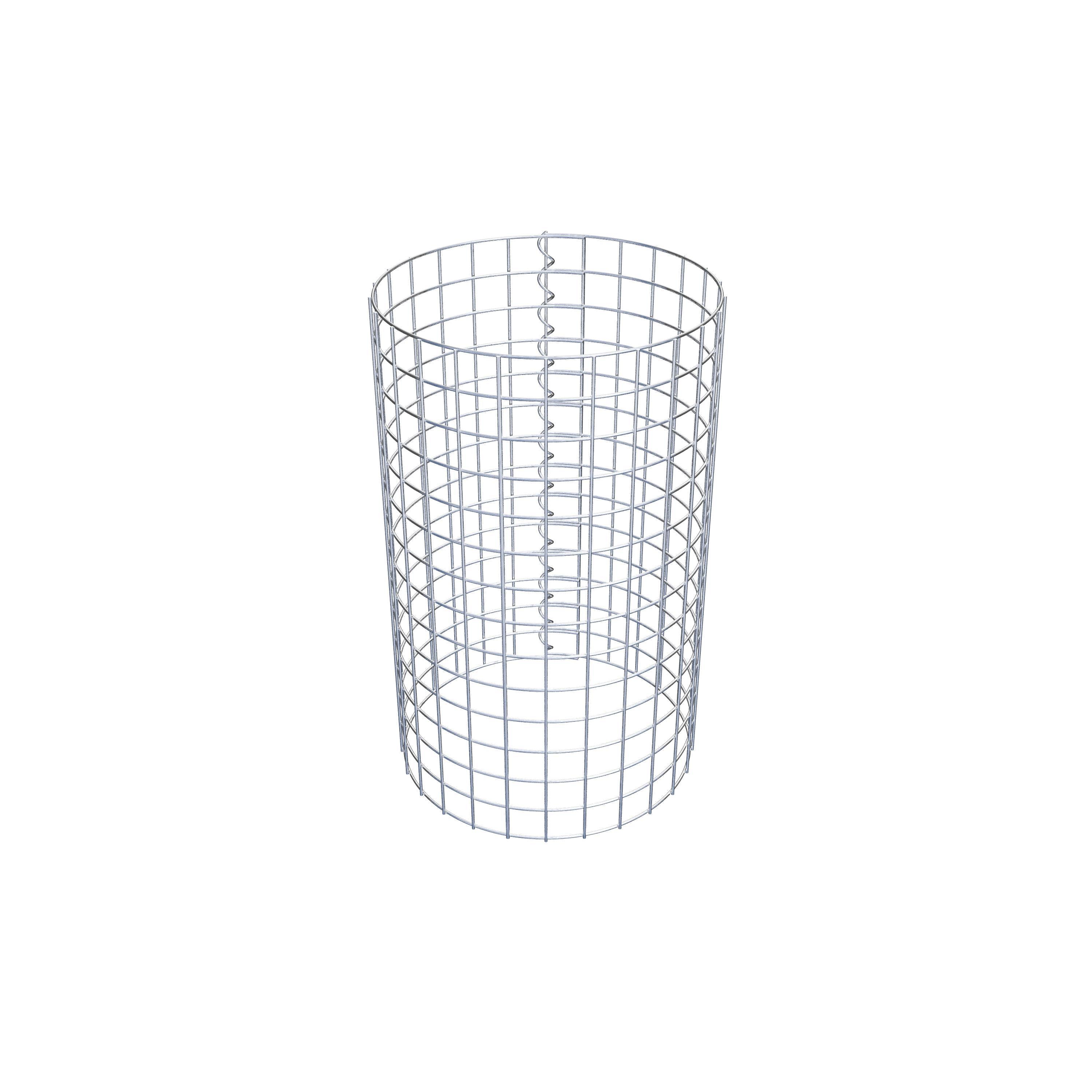 Coluna de gabião diâmetro 42 cm MW 5 x 5 cm redondo