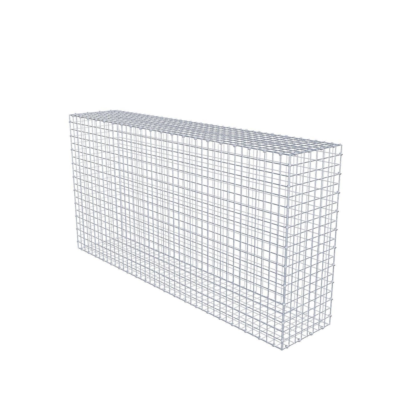 Gabion 200 cm x 100 cm x 40 cm (L x H x D), maskstorlek 5 x 5 cm, spiralring