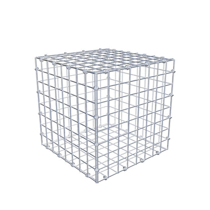 Gabion 40 cm x 40 cm x 40 cm (L x H x P), mailles 5 x 5 cm, anneau en spirale