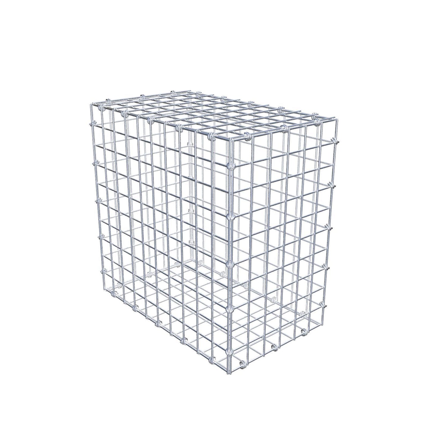 Schanskorf 50 cm x 50 cm x 30 cm (L x H x D), maaswijdte 5 x 5 cm, spiraalring