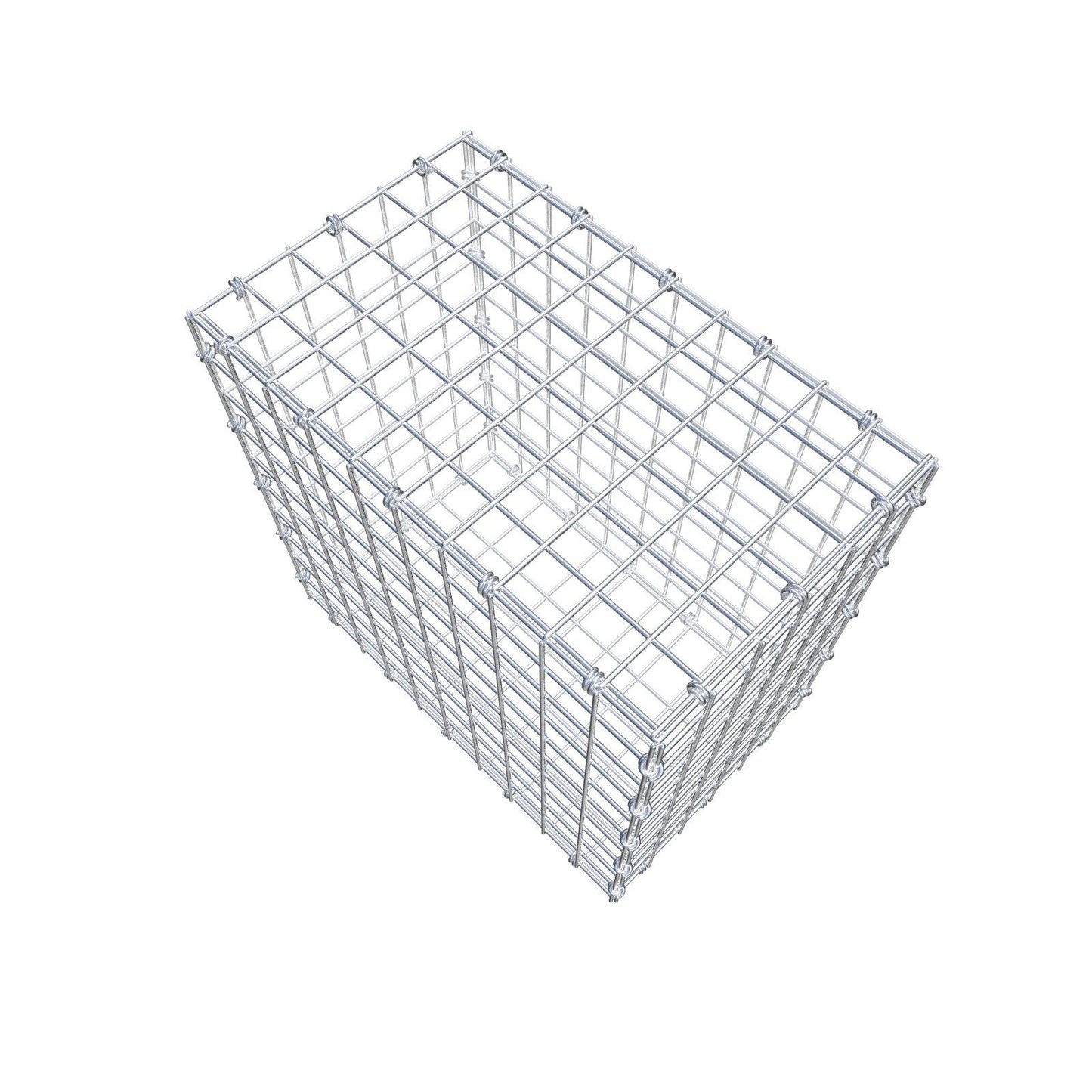 Schanskorf 50 cm x 50 cm x 30 cm (L x H x D), maaswijdte 5 x 5 cm, spiraalring