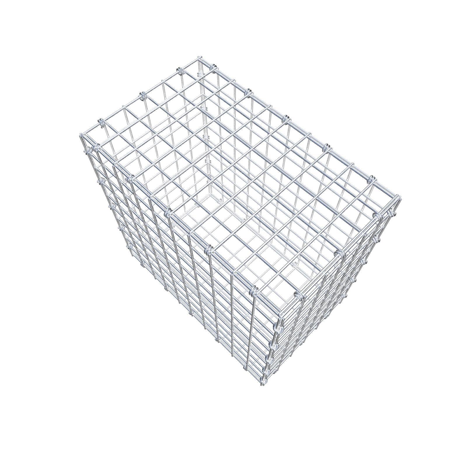 Gabione 50 cm x 50 cm x 30 cm (L x H x T), Maschenweite 5 x 5 cm, Spiralring