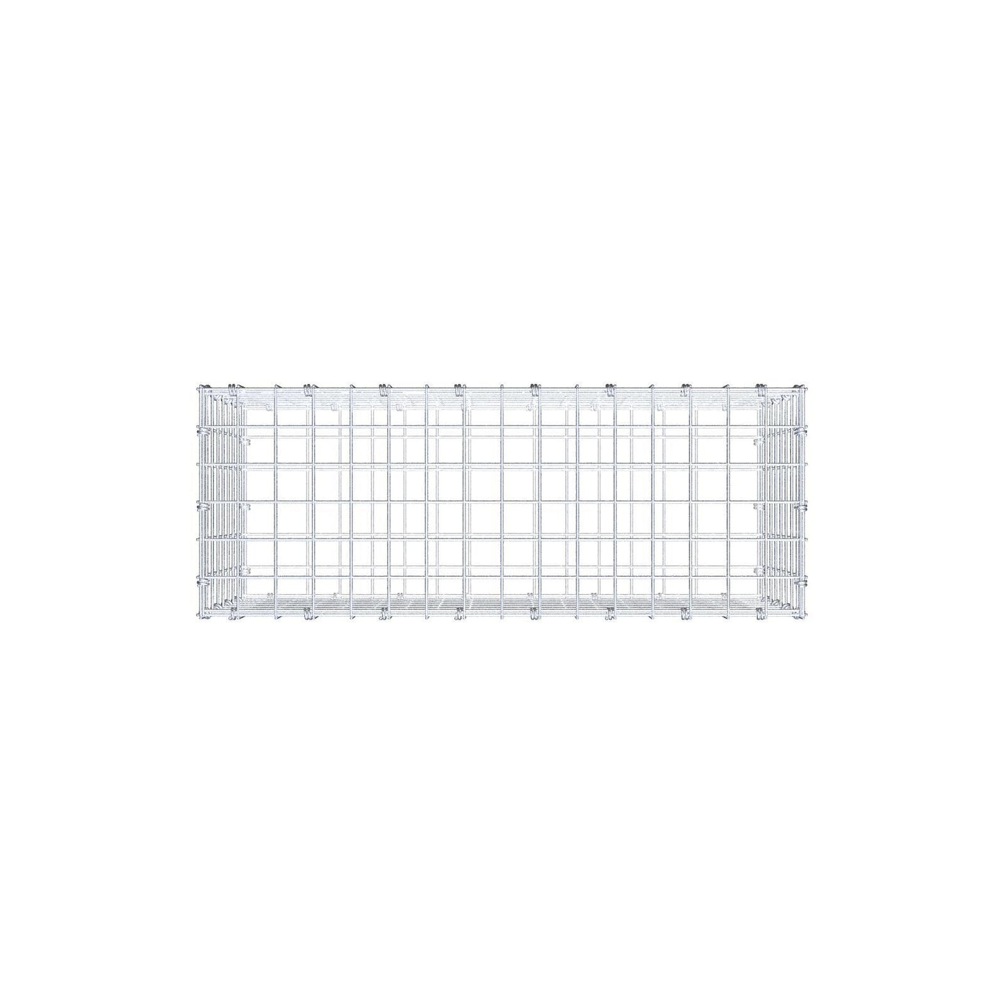 Gabion 80 cm x 40 cm x 30 cm (L x H x D), maskestørrelse 5 x 5 cm, spiralring