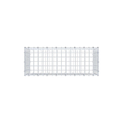 Gabion 80 cm x 40 cm x 30 cm (L x H x D), maskestørrelse 5 x 5 cm, spiralring