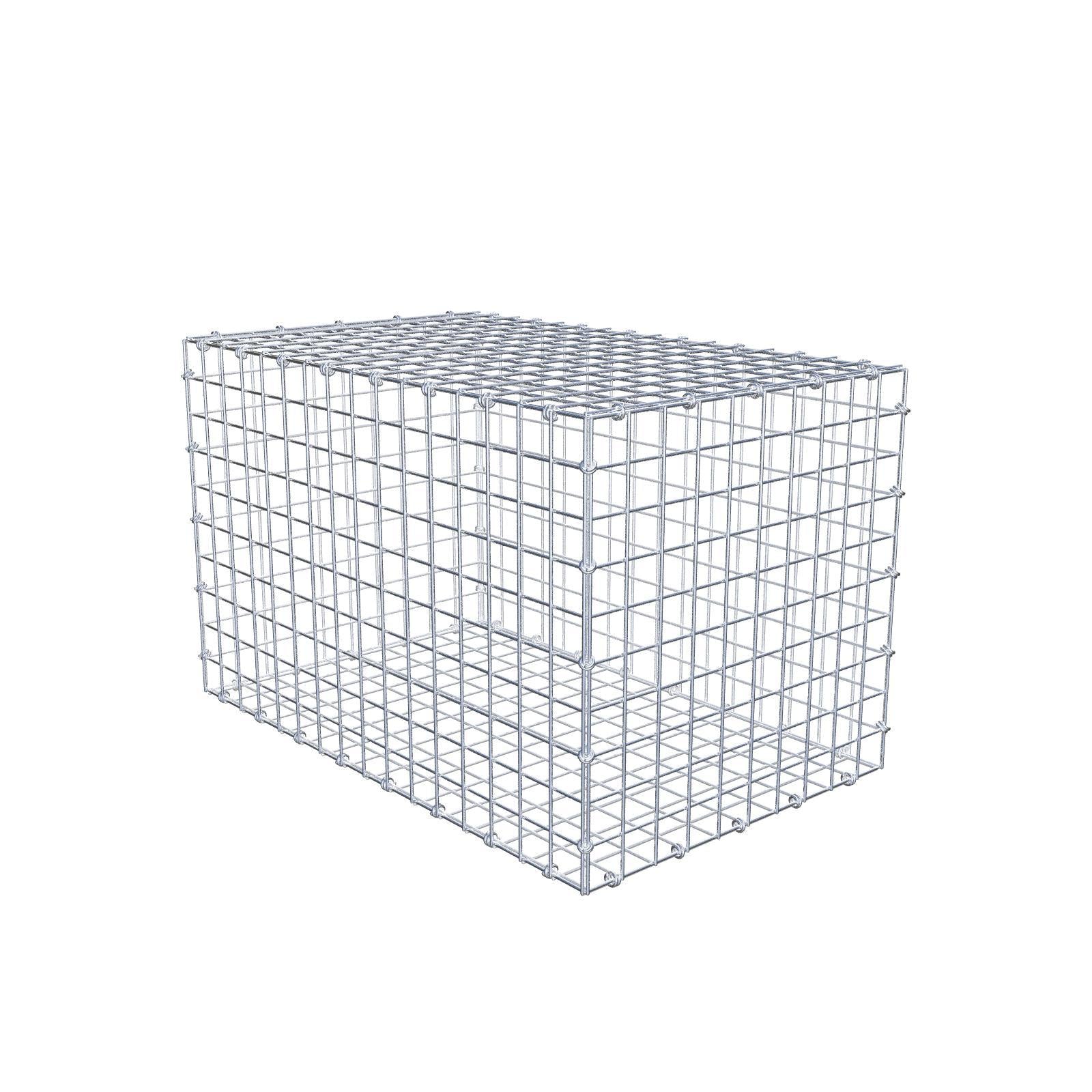 Gabion 80 cm x 50 cm x 50 cm (L x H x D), maskestørrelse 5 x 5 cm, spiralring