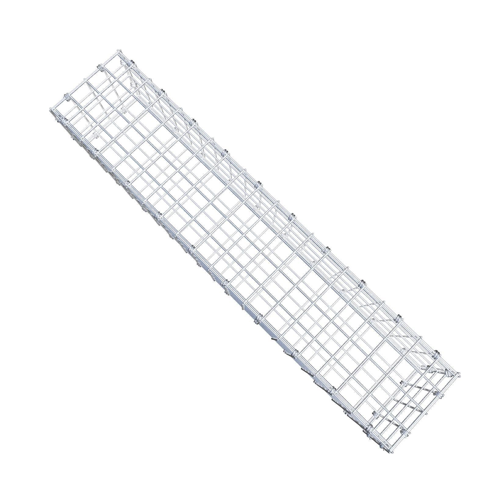 Gabbione 100 cm x 20 cm x 20 cm (L x H x P), maglia 5 x 5 cm, anello a spirale