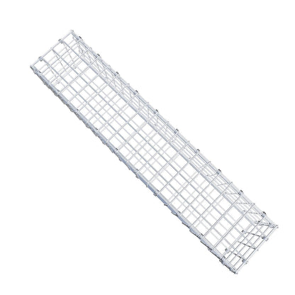 Gabione 100 cm x 20 cm x 20 cm (L x H x T), Maschenweite 5 x 5 cm, Spiralring