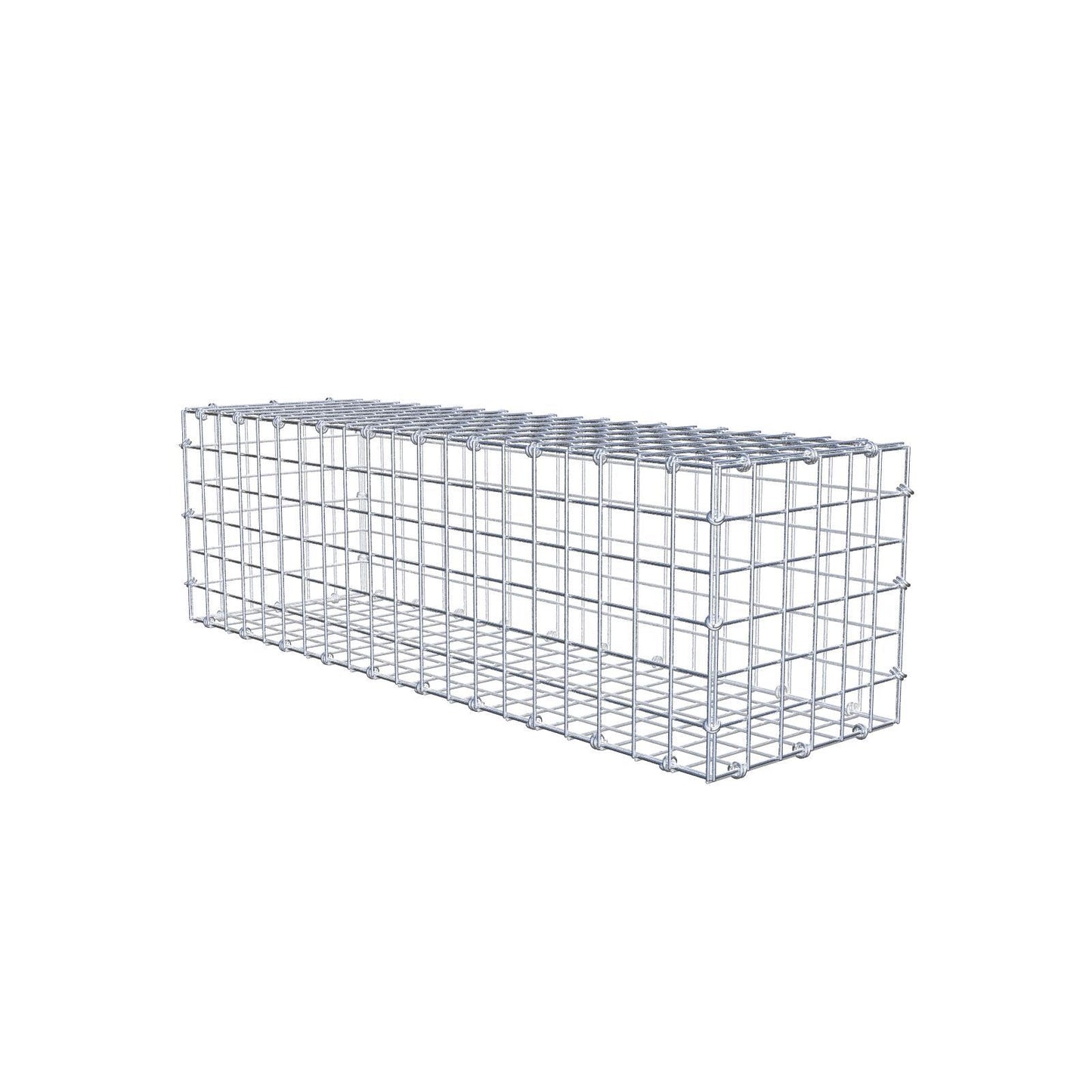 Gabion 100 cm x 30 cm x 30 cm (L x H x D), maskestørrelse 5 x 5 cm, spiralring