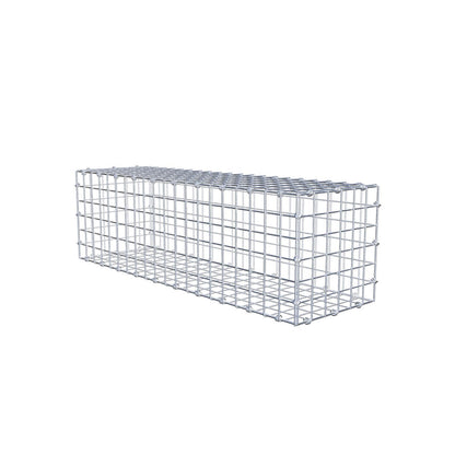 Gabion 100 cm x 30 cm x 30 cm (L x H x D), maskestørrelse 5 x 5 cm, spiralring