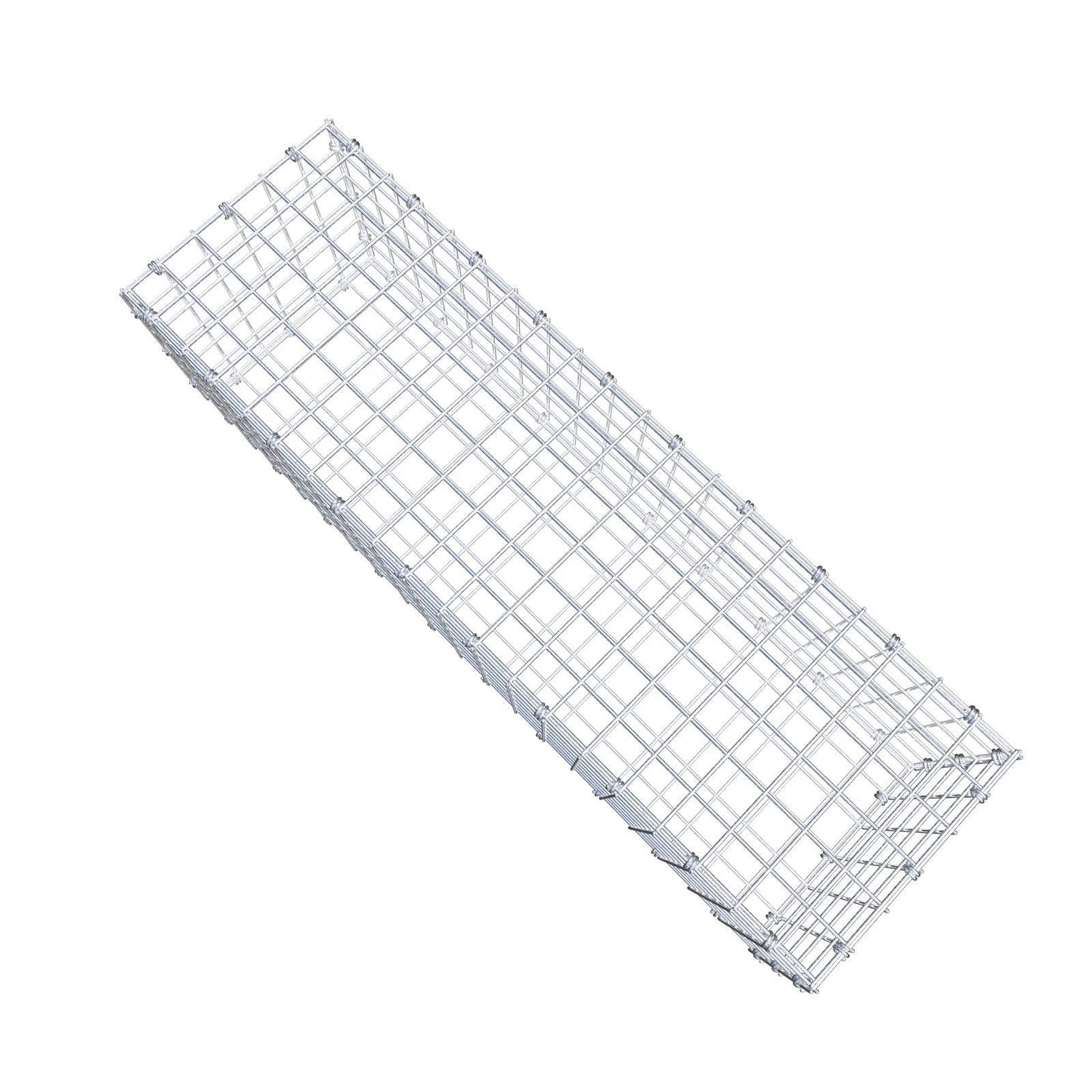 Gabion 100 cm x 30 cm x 30 cm (L x H x D), maskestørrelse 5 x 5 cm, spiralring