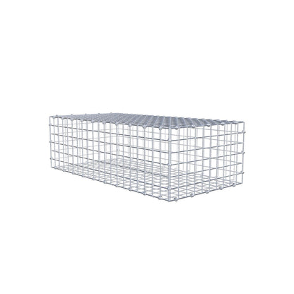 Schanskorf 100 cm x 30 cm x 50 cm (L x H x D), maaswijdte 5 x 5 cm, spiraalring