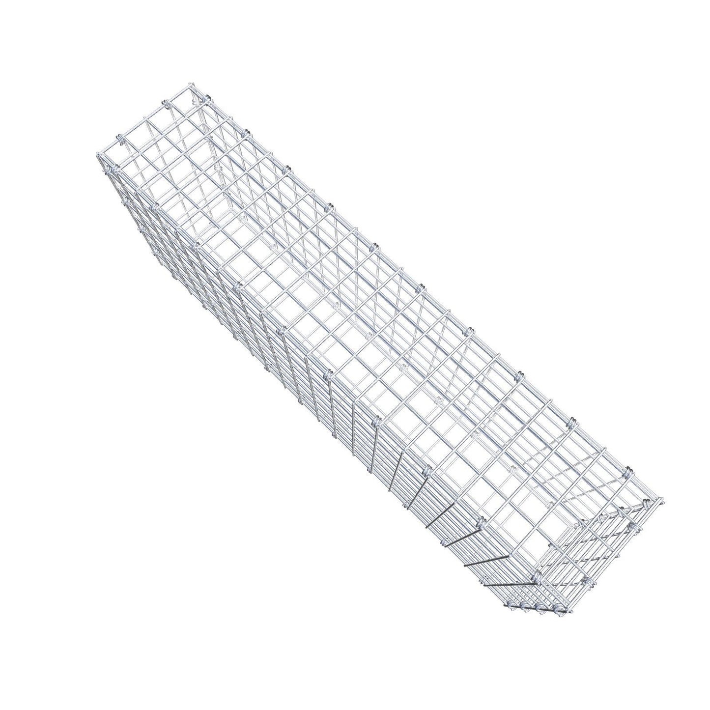 Gabion 100 cm x 40 cm x 20 cm (L x H x D), maskestørrelse 5 x 5 cm, spiralring