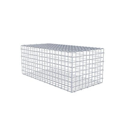 Gabião 100 cm x 40 cm x 50 cm (C x A x P), malhagem 5 x 5 cm, anel espiral