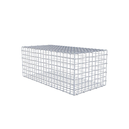 Gabion 100 cm x 40 cm x 50 cm (L x H x D), maskstorlek 5 x 5 cm, spiralring