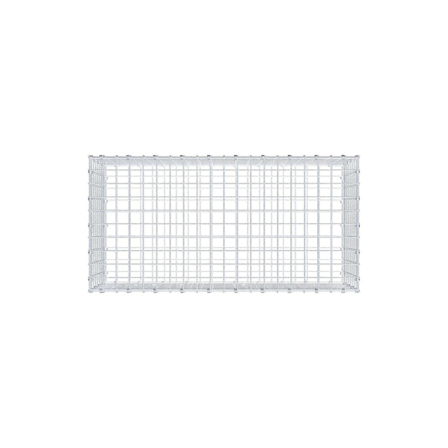 Gabião 100 cm x 40 cm x 50 cm (C x A x P), malhagem 5 x 5 cm, anel espiral