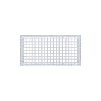 Gabião 100 cm x 40 cm x 50 cm (C x A x P), malhagem 5 x 5 cm, anel espiral