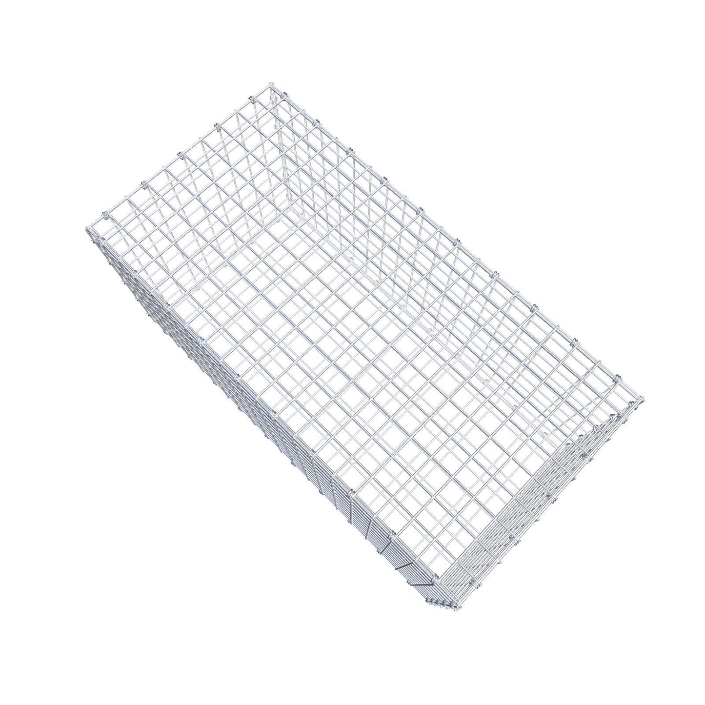 Gabion 100 cm x 50 cm x 50 cm (L x H x P), mailles 5 x 5 cm, anneau en spirale
