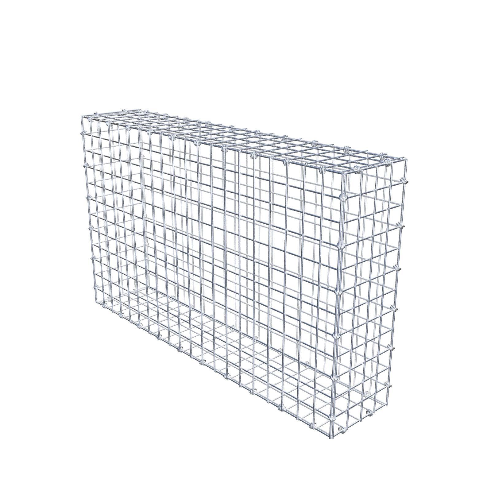 Gabião 100 cm x 60 cm x 20 cm (C x A x P), malhagem 5 x 5 cm, anel espiral