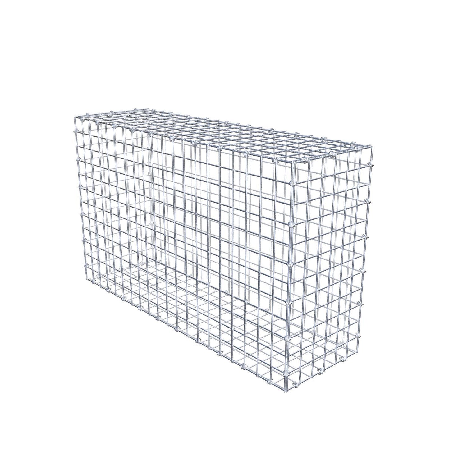 Gabion 100 cm x 60 cm x 30 cm (L x H x P), mailles 5 x 5 cm, anneau en spirale