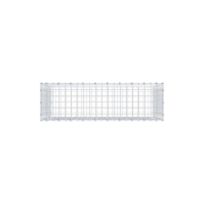 Gabion 100 cm x 60 cm x 30 cm (L x H x P), mailles 5 x 5 cm, anneau en spirale