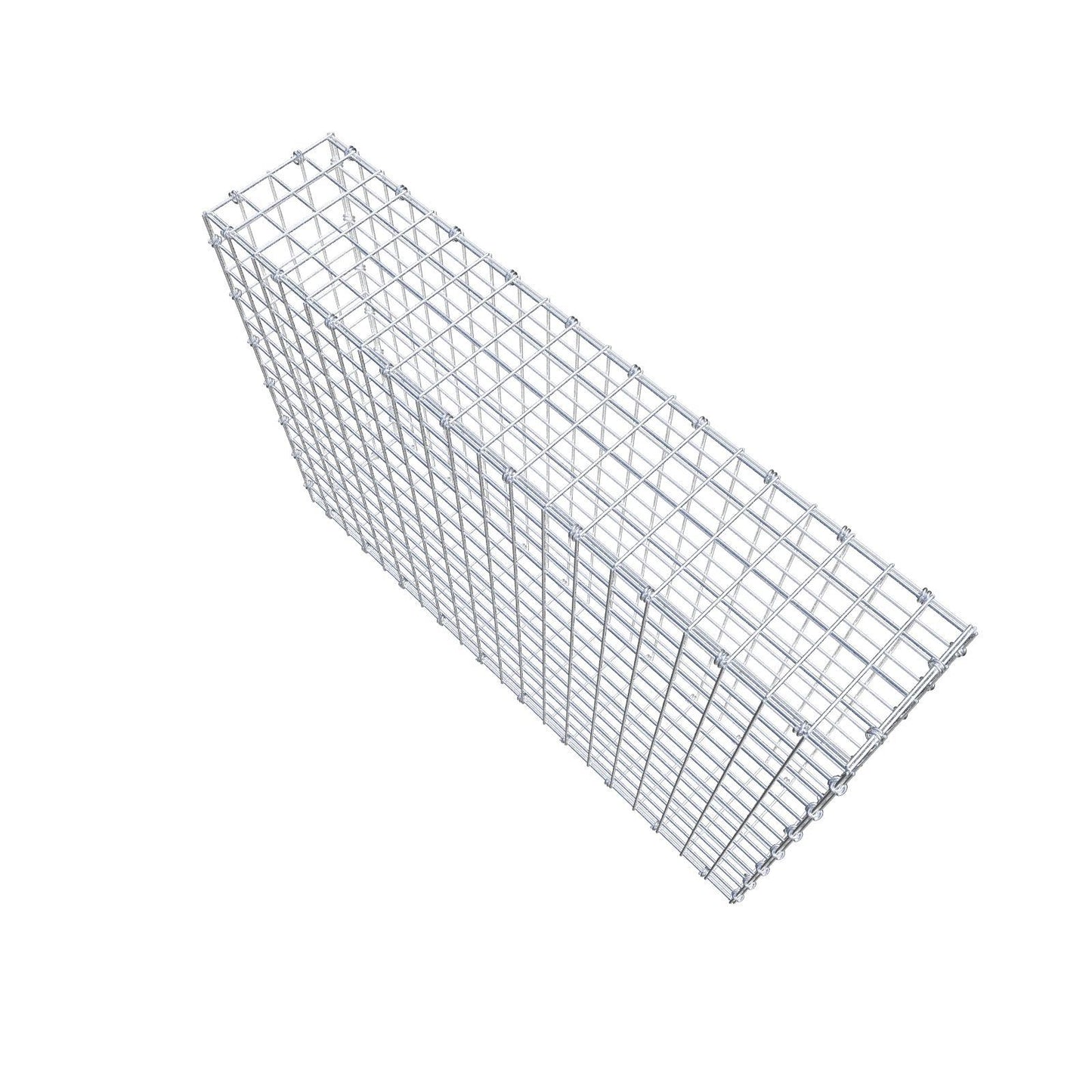 Gabion 100 cm x 70 cm x 20 cm (L x H x P), mailles 5 x 5 cm, anneau en spirale