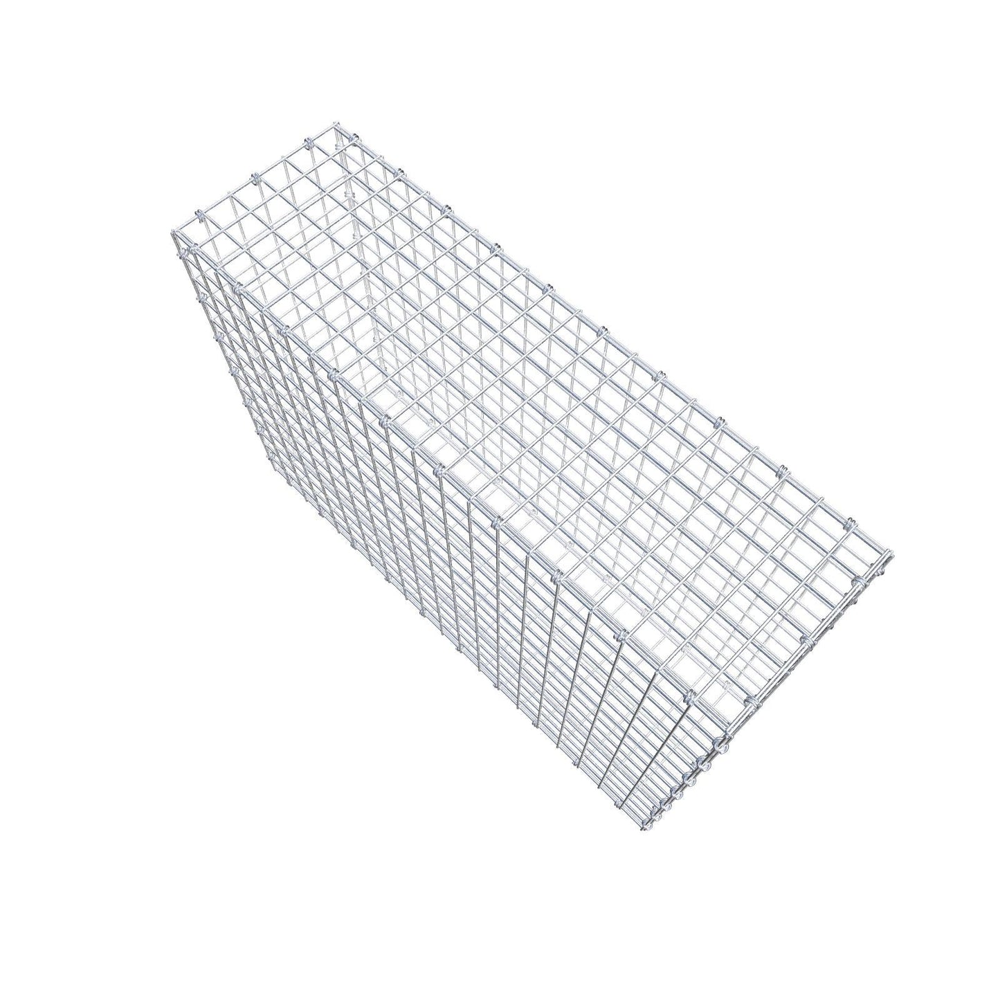 Gabion 100 cm x 70 cm x 30 cm (L x H x D), maskestørrelse 5 x 5 cm, spiralring