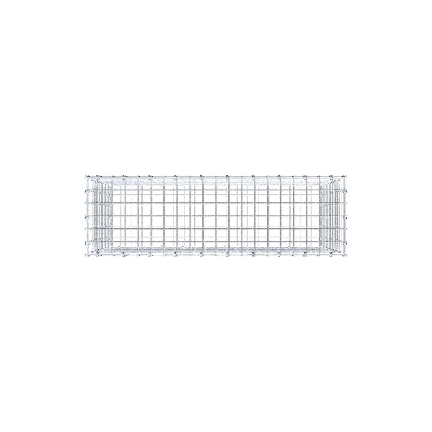 Gabion 100 cm x 70 cm x 30 cm (L x H x D), maskestørrelse 5 x 5 cm, spiralring