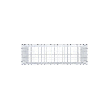 Gabion 100 cm x 70 cm x 30 cm (L x H x D), maskestørrelse 5 x 5 cm, spiralring