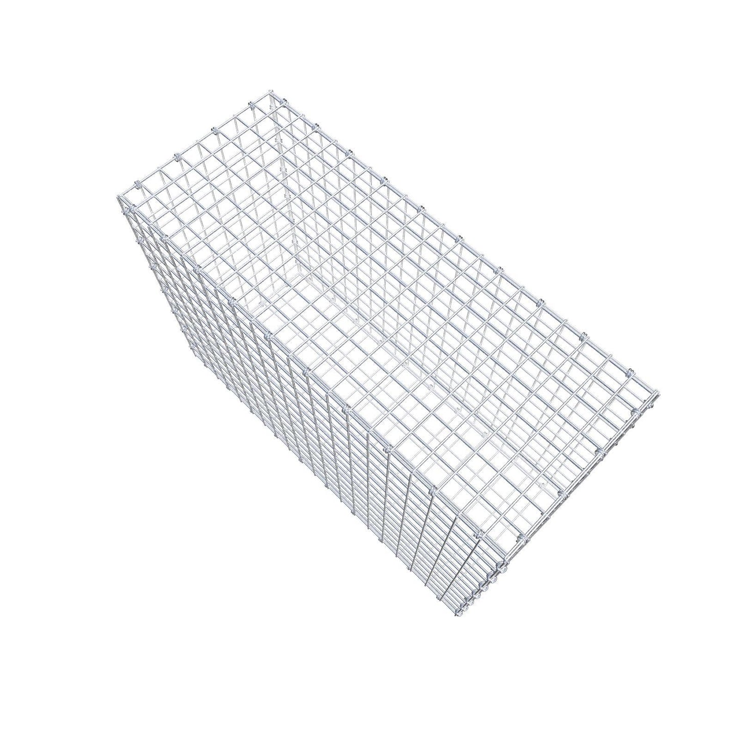 Gabion 100 cm x 70 cm x 40 cm (L x H x D), maskestørrelse 5 x 5 cm, spiralring
