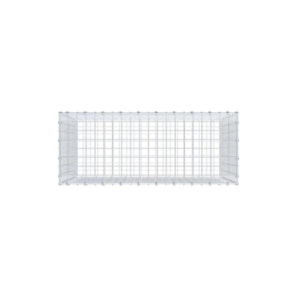 Gabion 100 cm x 70 cm x 40 cm (L x H x D), maskestørrelse 5 x 5 cm, spiralring