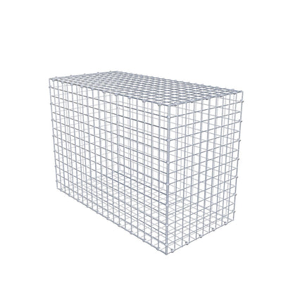Gabion 100 cm x 70 cm x 50 cm (L x H x D), maskestørrelse 5 x 5 cm, spiralring
