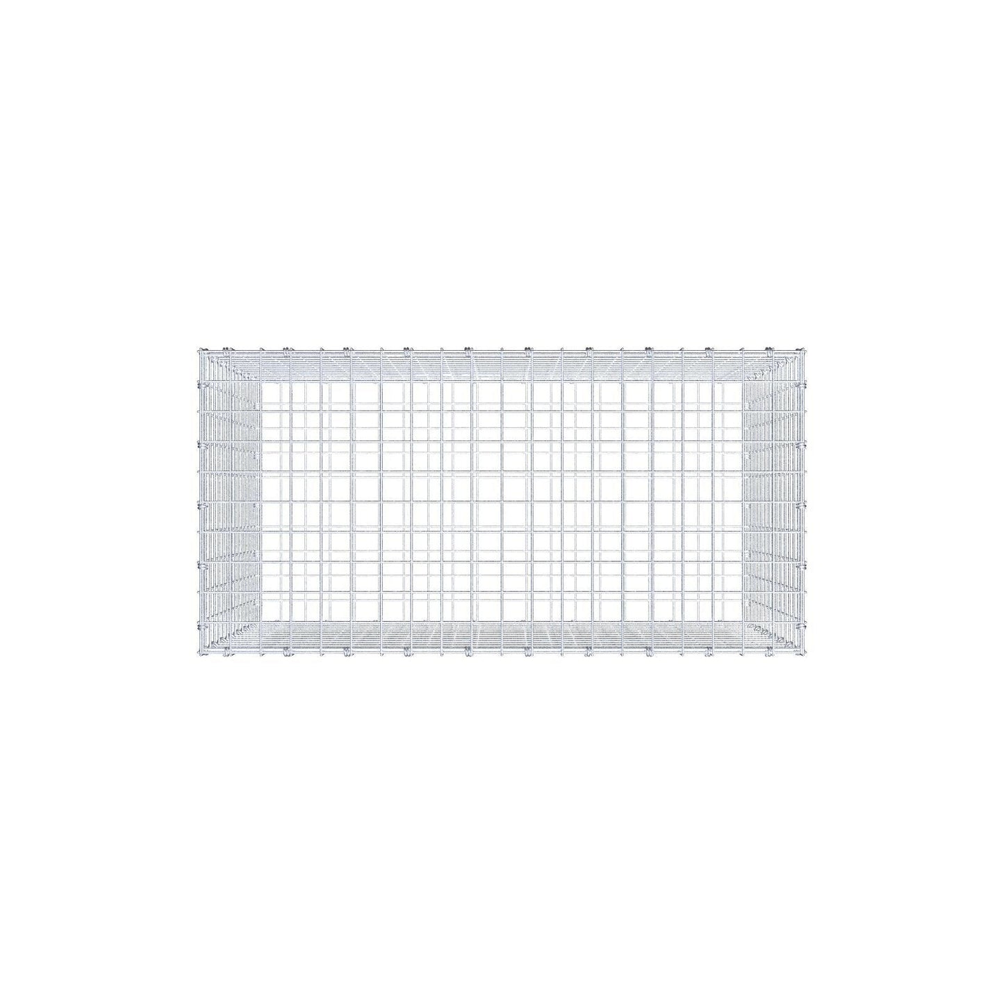 Gabion 100 cm x 70 cm x 50 cm (L x H x D), maskestørrelse 5 x 5 cm, spiralring