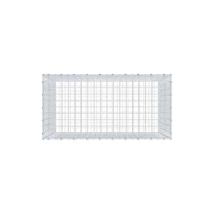 Gabion 100 cm x 70 cm x 50 cm (L x H x D), maskestørrelse 5 x 5 cm, spiralring