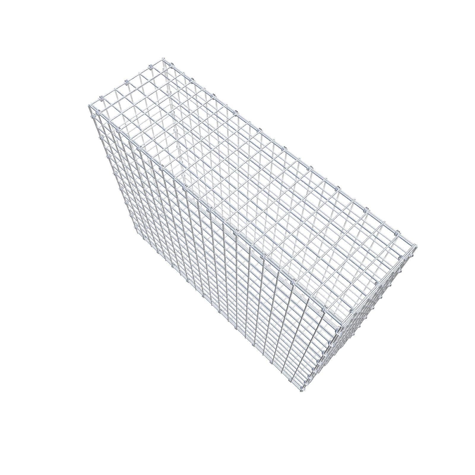 Gabion 100 cm x 80 cm x 30 cm (L x H x D), maskstorlek 5 x 5 cm, spiralring