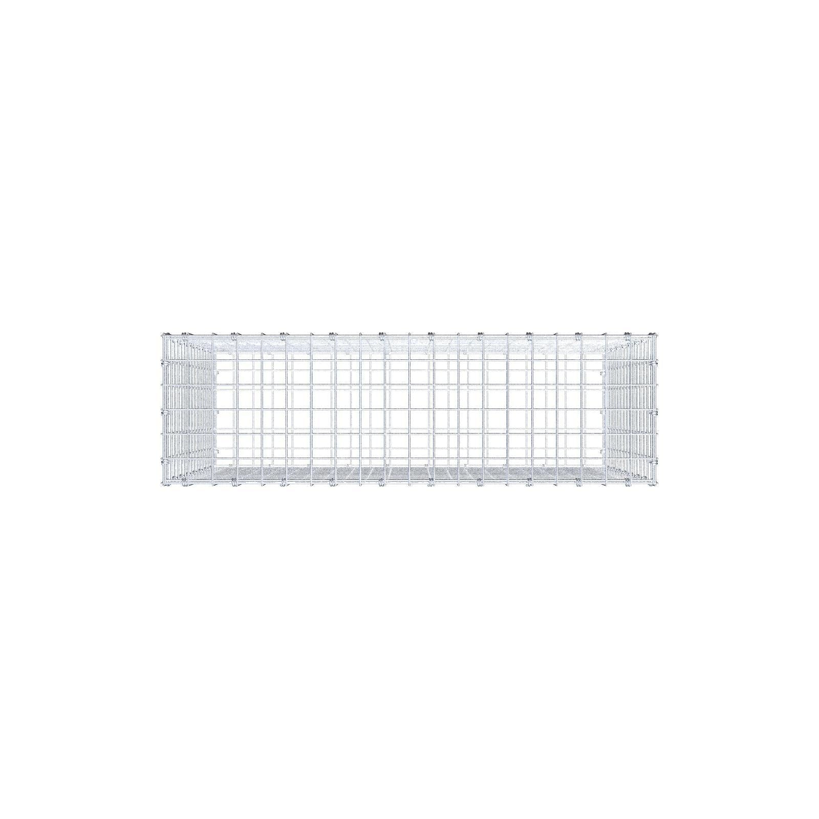 Gabion 100 cm x 80 cm x 30 cm (L x H x D), maskstorlek 5 x 5 cm, spiralring