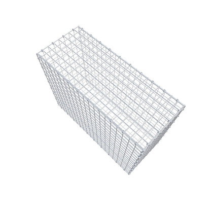 Gabion 100 cm x 80 cm x 40 cm (L x H x P), mailles 5 x 5 cm, anneau en spirale