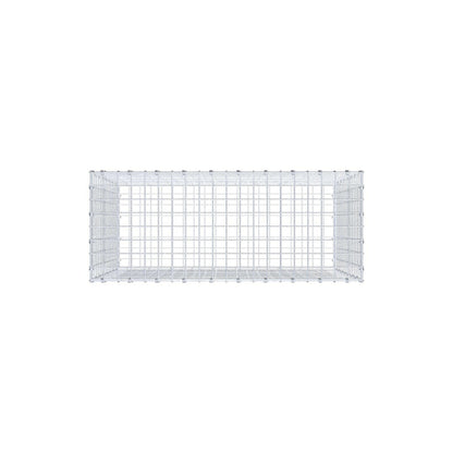 Gabion 100 cm x 80 cm x 40 cm (L x H x P), mailles 5 x 5 cm, anneau en spirale